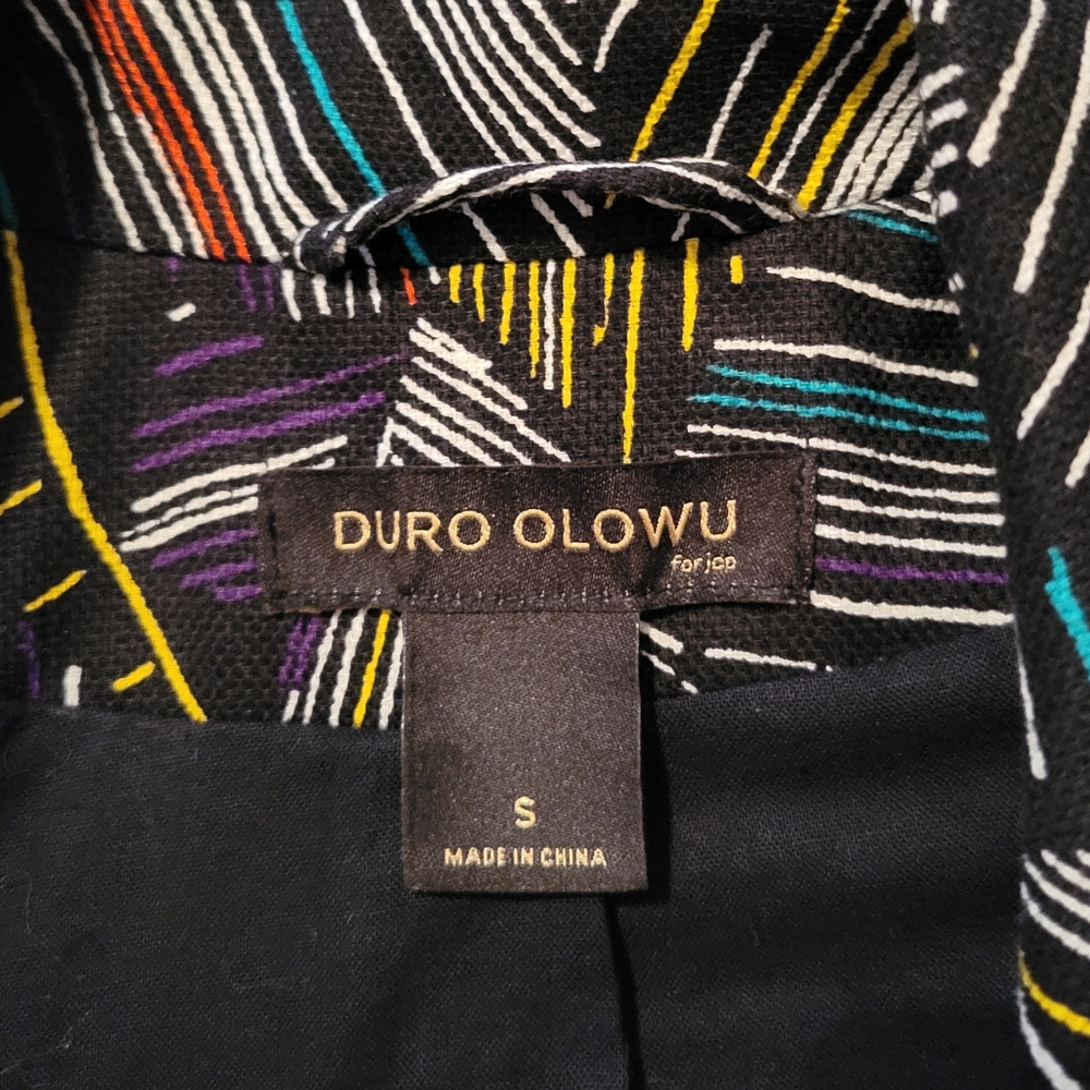 Duro Olowu Artsy Trendy Trench Coat Size Small - Picture 14 of 15